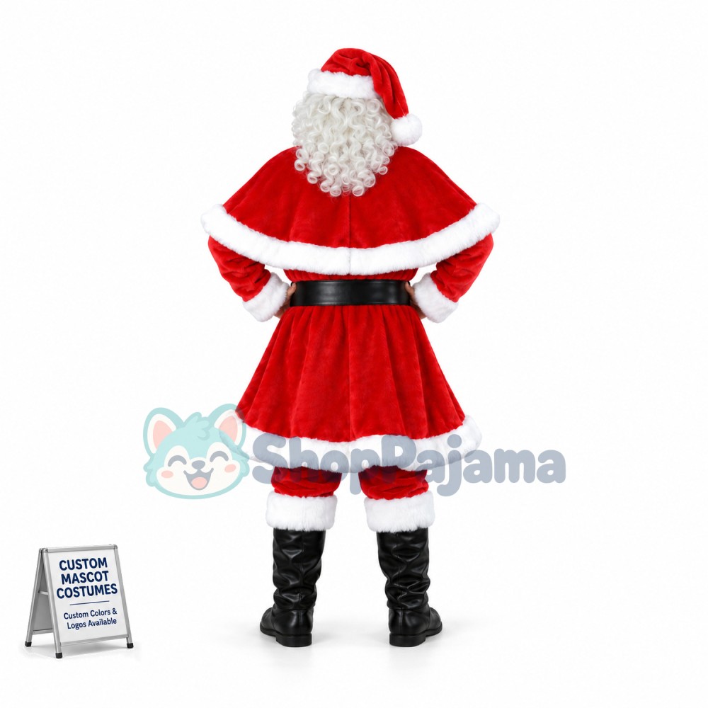 2nd Version Of Santa Claus Mascot Costume 
