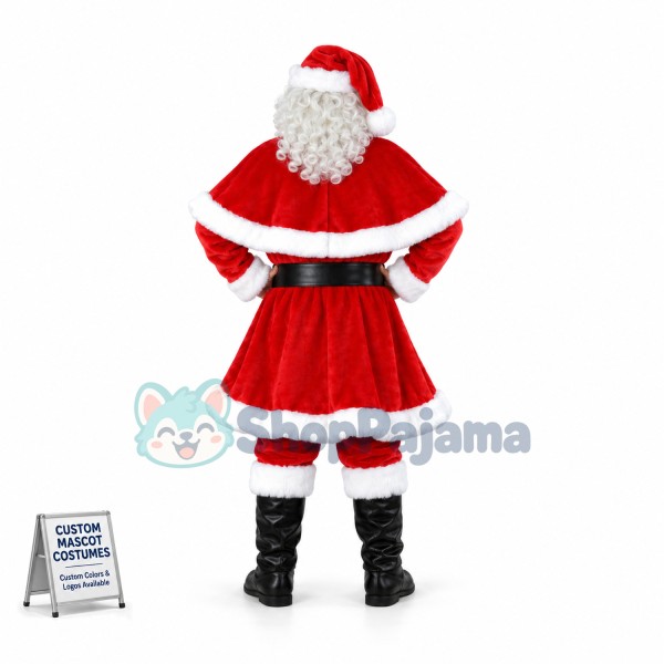 2nd Version Of Santa Claus Mascot Costume 