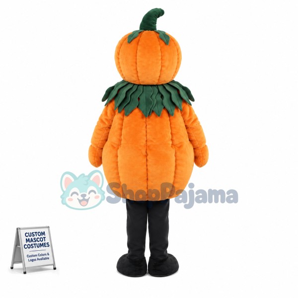 2nd Version Of Halloween Pumpkin Man Mascot Costume	