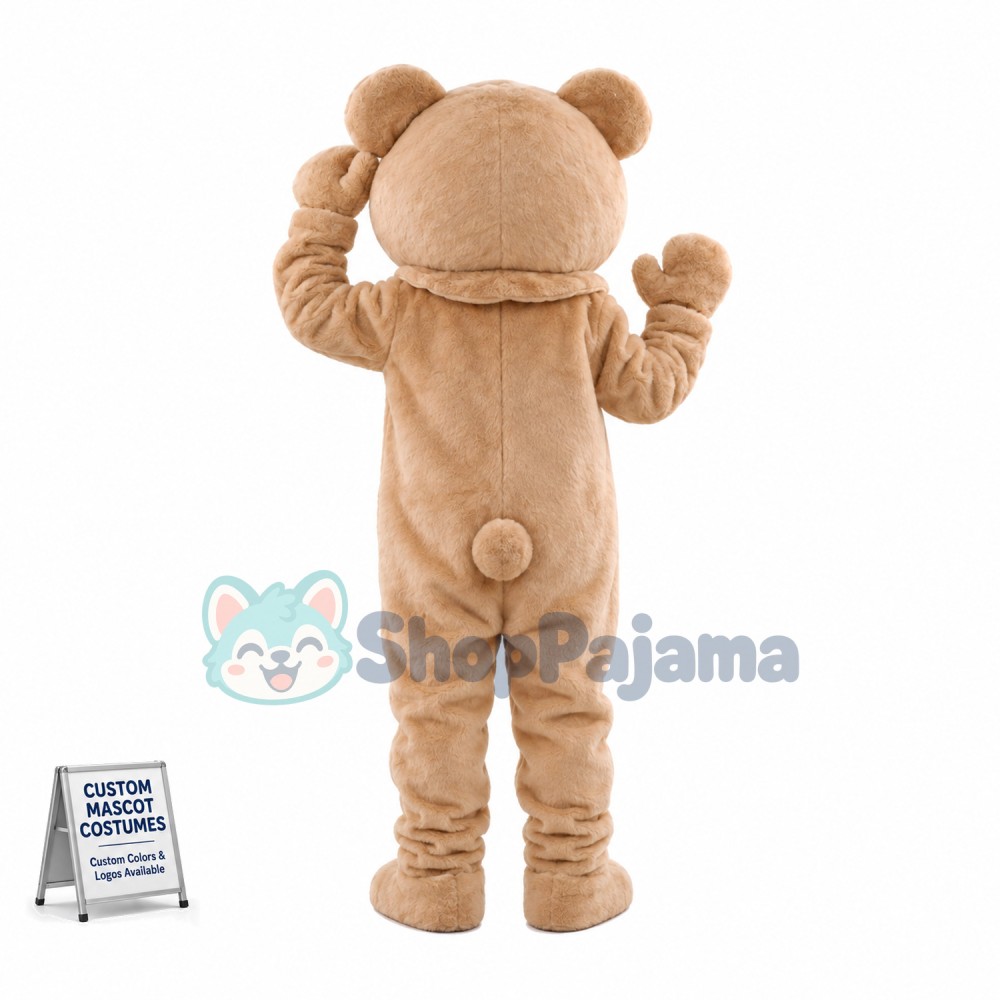 Beige Bear Mascot Adult Costume	