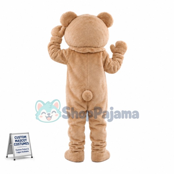 Beige Bear Mascot Adult Costume	