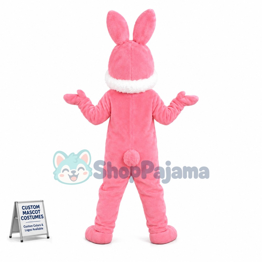 Pink Rabbit Mascot Adult Costume 