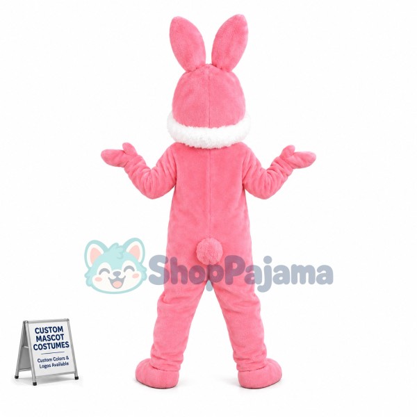 Pink Rabbit Mascot Adult Costume 