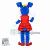 Lovely Dance Girl Blue Bunny Mascot Adult Costume 