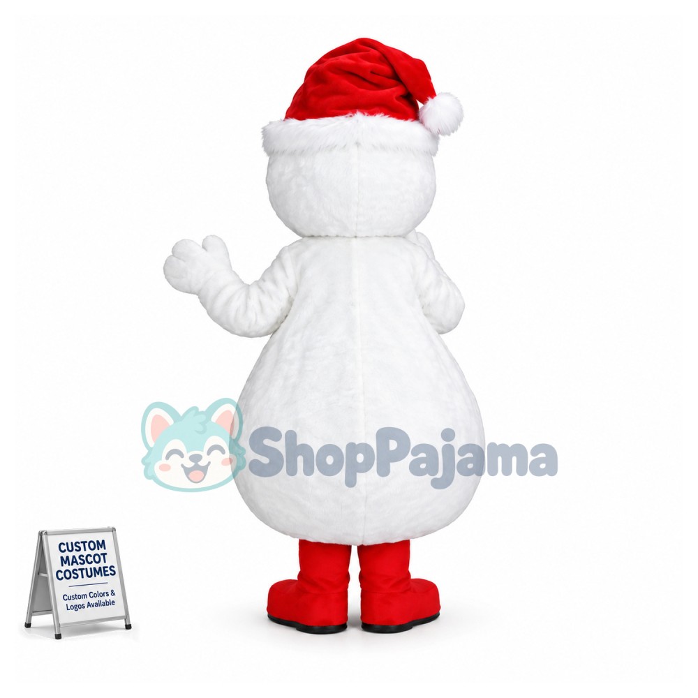 Adorable Christmas Snowman Mascot Costume