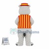 Lovely Grey Rhino Mascot Costume Fancy Dress Outfit