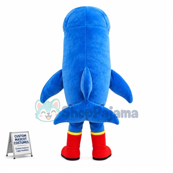 Deluxe Blue Whale Lightweight Mascot Costume