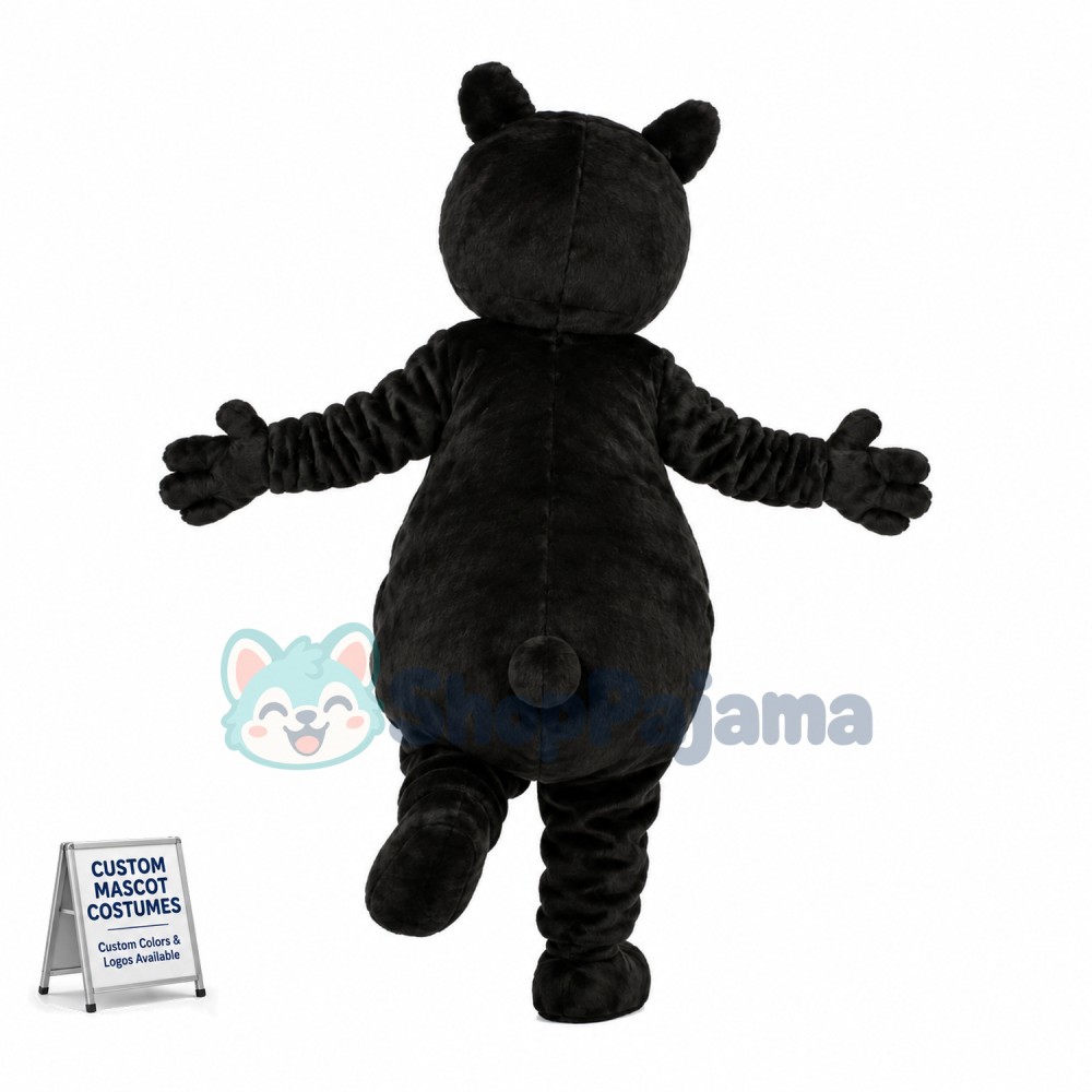 Lovely Black Bear Mascot Costume