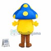 Adult Cartoon Blue Mushroom Mascot Costume 