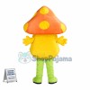 Adult Cartoon Orange Mushroom Mascot Costume 