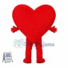 Deluxe Cartoon Red Heart Mascot Adult Costume
