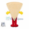Deluxe Cartoon Pizza Slice Mascot Costume