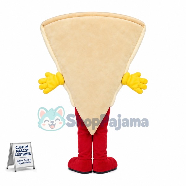 Deluxe Cartoon Pizza Slice Mascot Costume