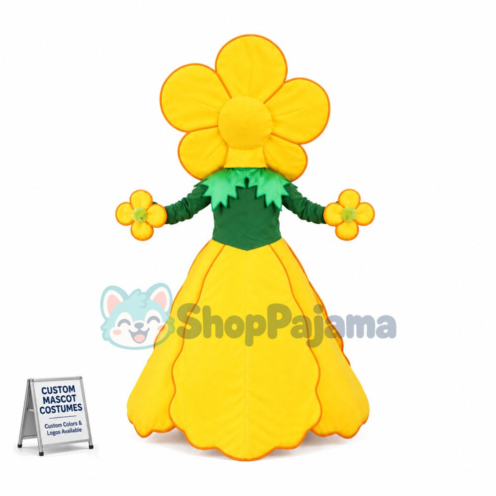 Yellow Flower Mascot Adult Costume	