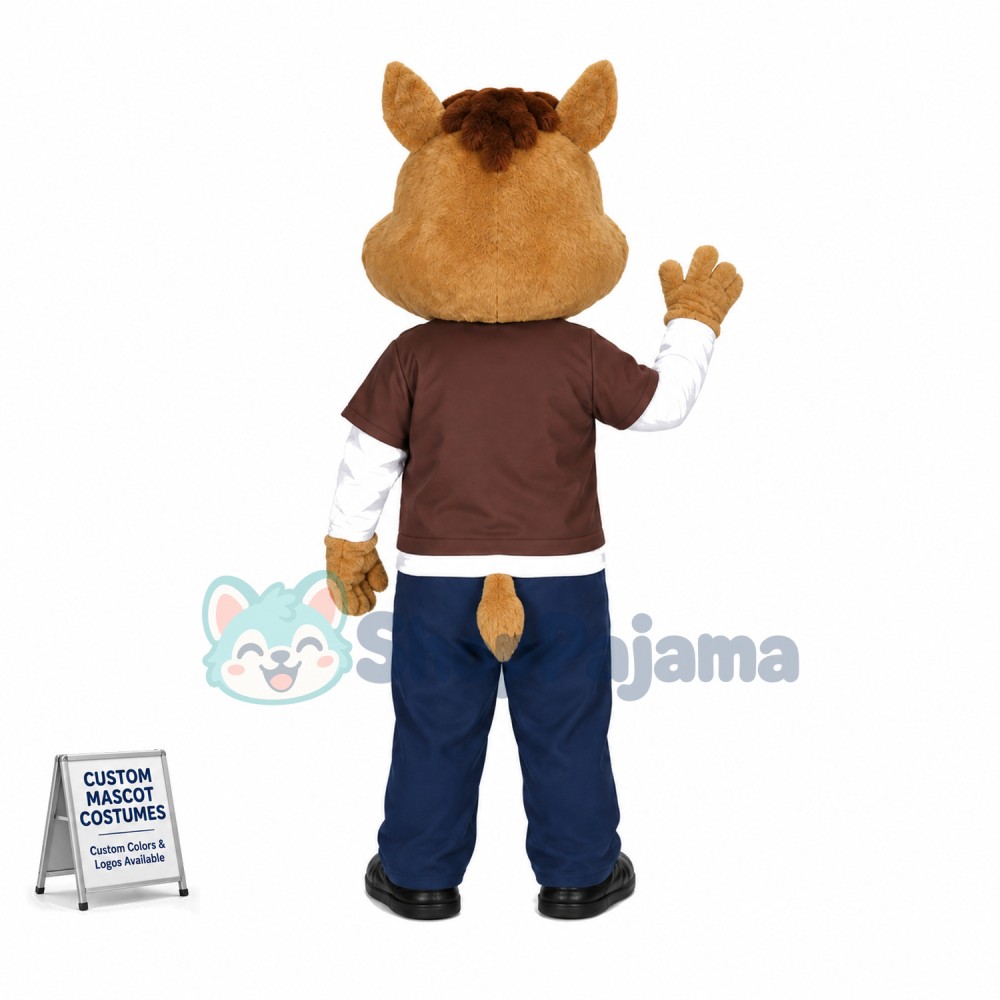 Lovely Brown Wild Boar Mascot Adult Costume	