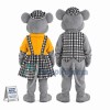 Mouse Couple Mascot Costume Fancy Dress Outfit 	