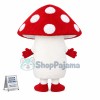 Adult Cartoon Red Mushroom Mascot Costume	