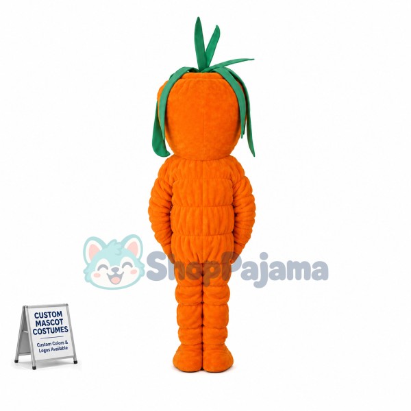 Cartoon Carrot Man Mascot Costume