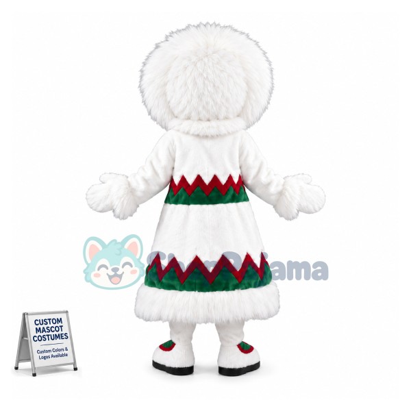 Eskimo Woman Mascot Costume  