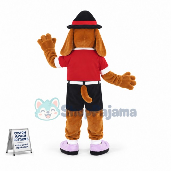 Lovely Hound Dog Mascot Costume Fancy Dress Outfit