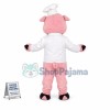 Lovely Chef Pink Pig Mascot Costume 