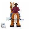 Carry Me Ride On Brown Horse Costume Animal Funny Pants Novelty For 2 Person