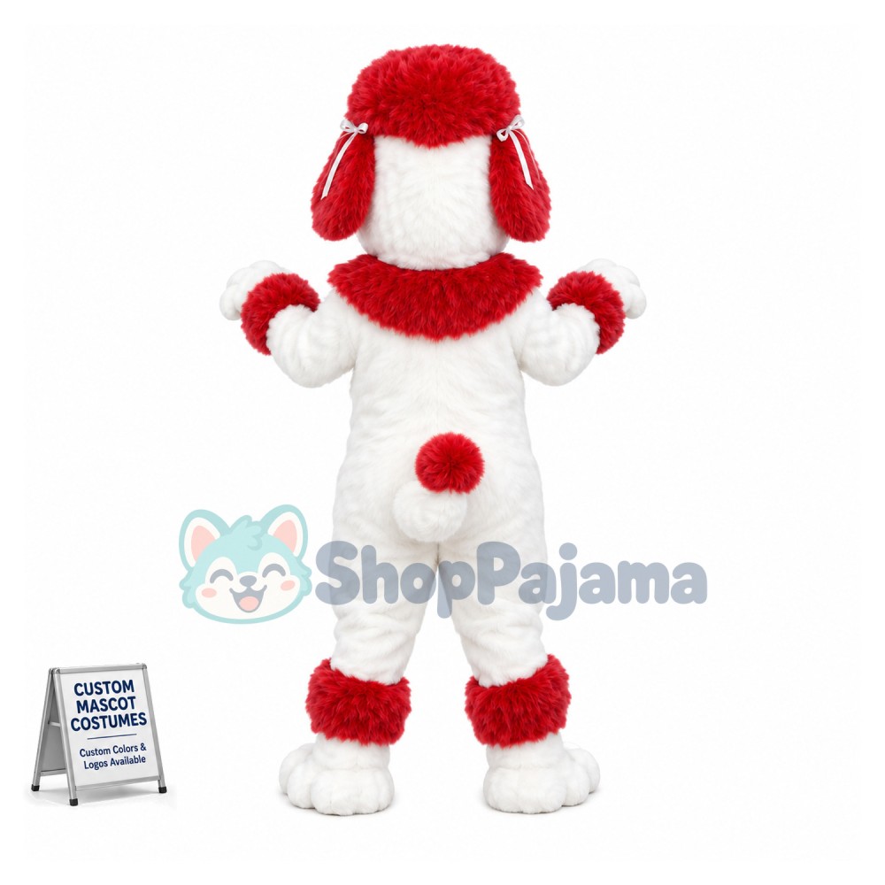 Lovely Standard Poodle Mascot Costume 