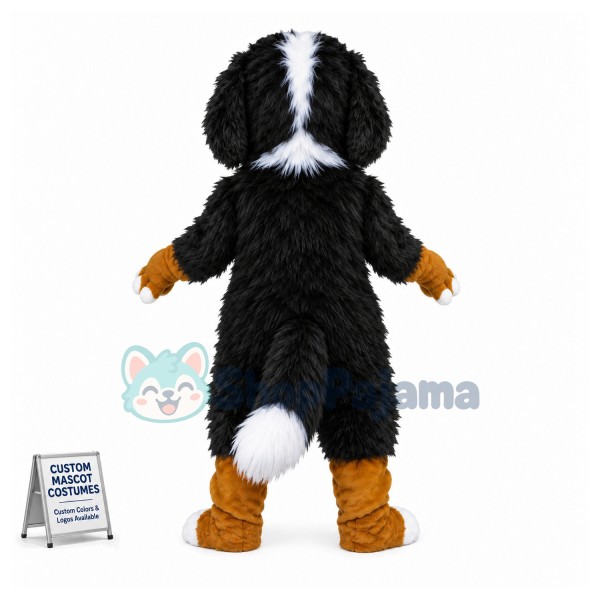 Lovely Bernese Mountain Dog Mascot Costume 