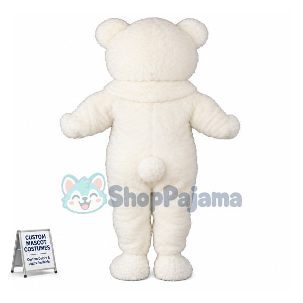 Long Plush White Bear Mascot Costume