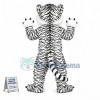 White Tiger Mascot Costume