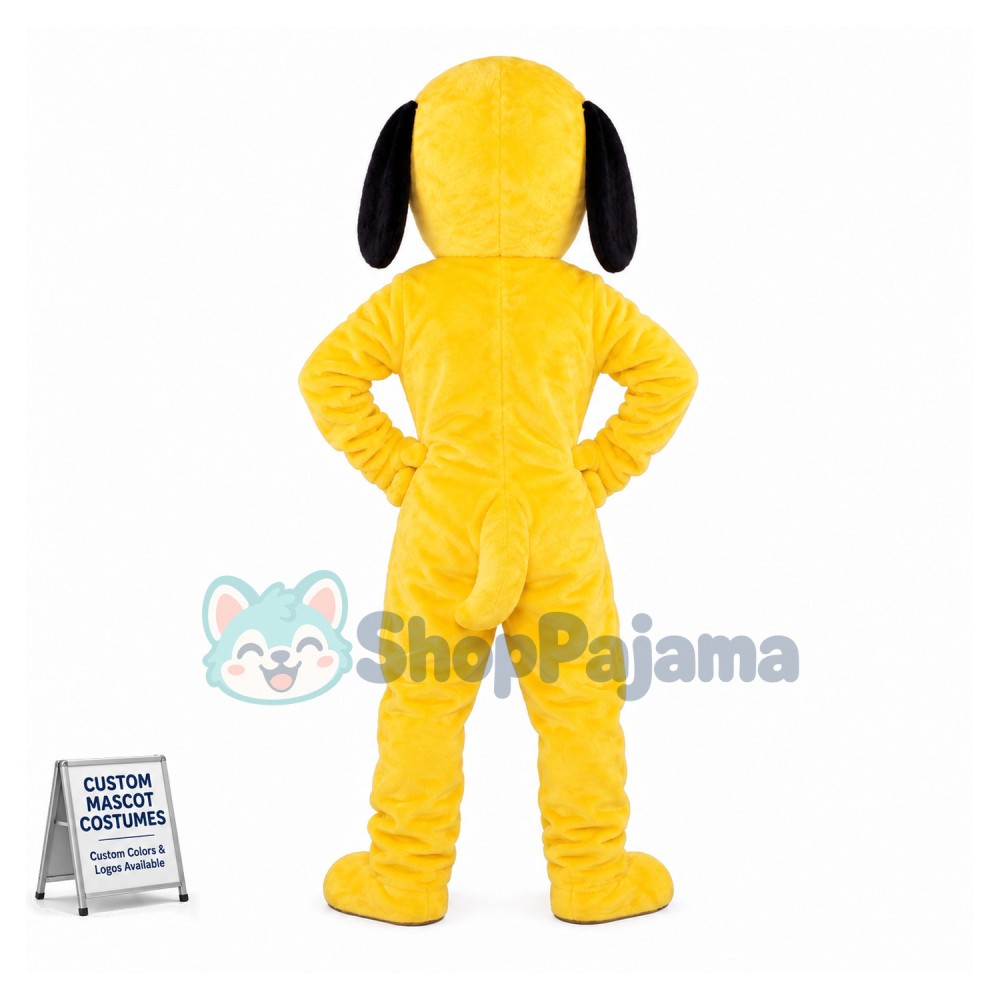 Yellow Dog Mascot Costume