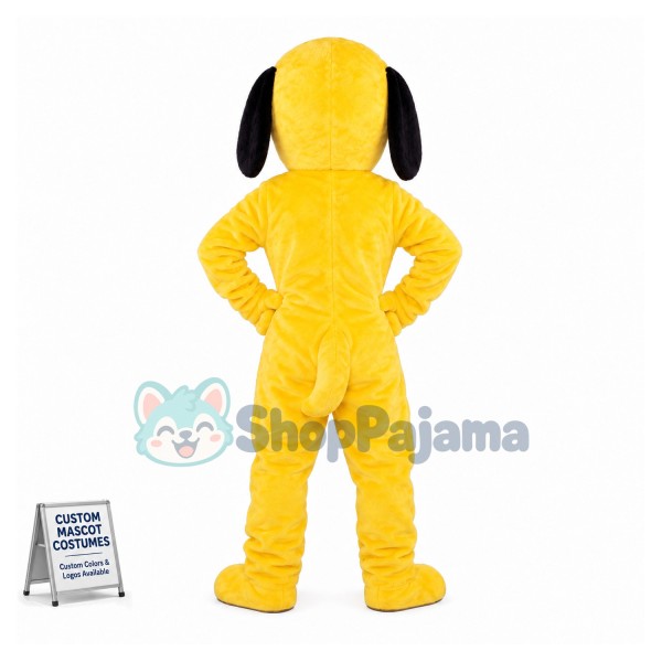 Yellow Dog Mascot Costume