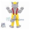 Big Bad Wolf Long Fur Mascot Costume