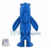 Fierce Blue Shark Mascot Adult Costume