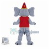 Circus Grey Elephant Mascot Costume 