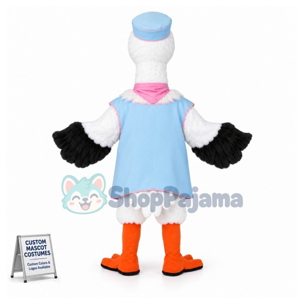 Lady Stork Mascot Costume 
