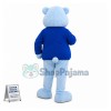 Lovely Blue Bear Mascot Costume 