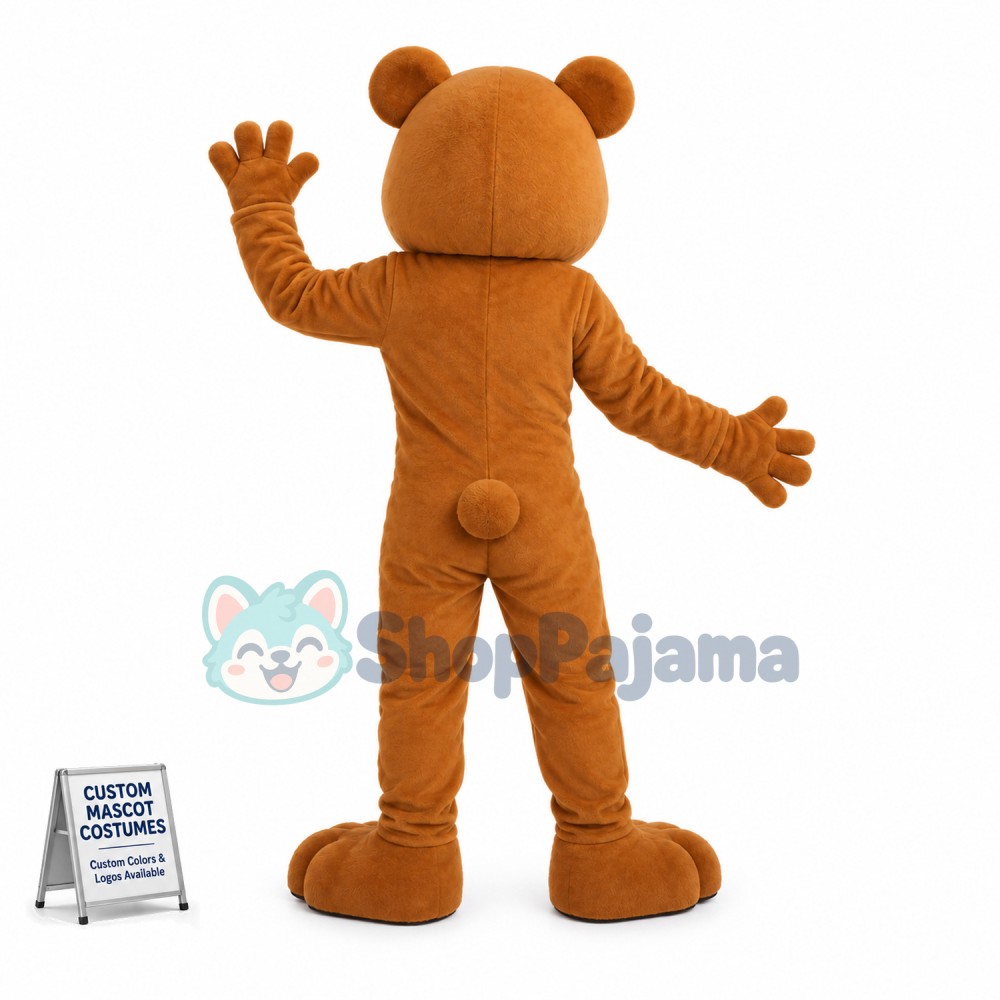 Amiable Scrubby Bear Mascot Costume 