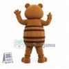 Adorable Barrel Bear Mascot Costume 