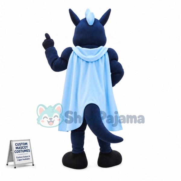 Power Black Mustang High School Mascot Costume 