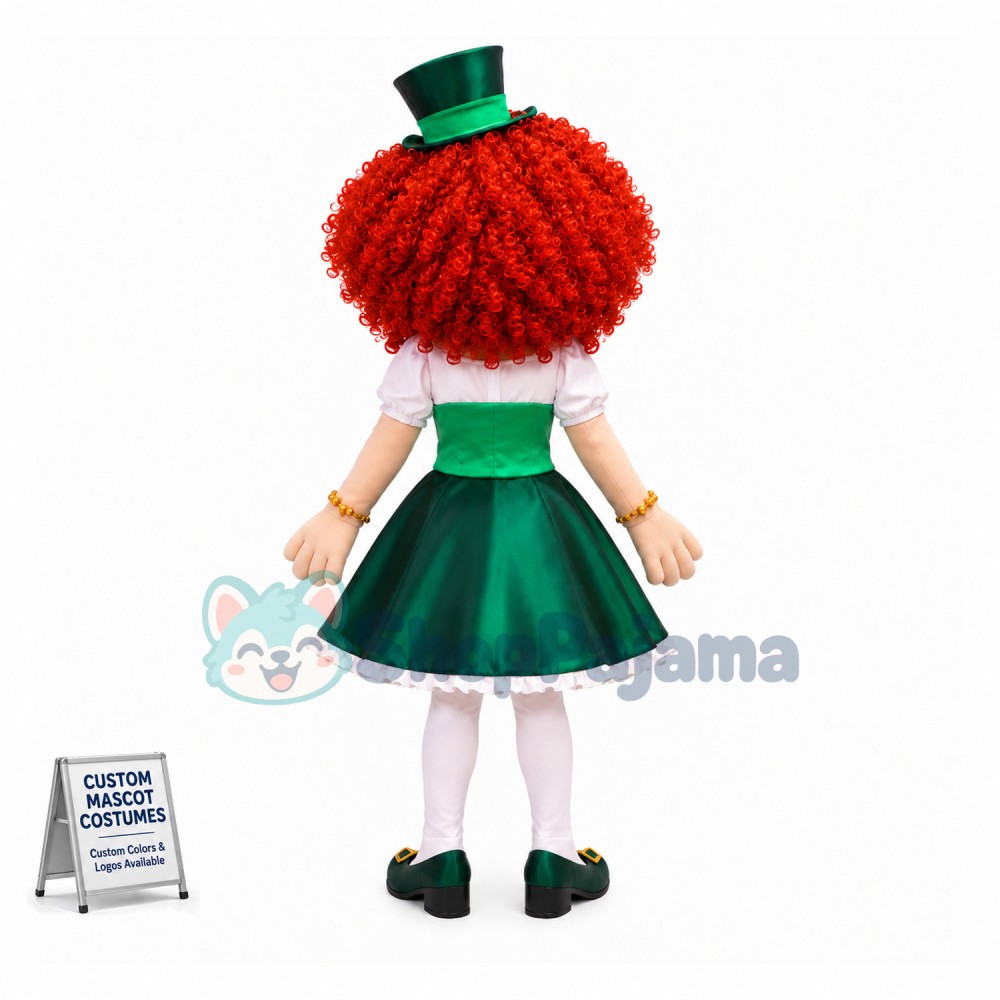 Lady Leprechaun Mascot Costume 
