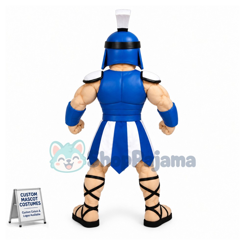 College Blue Titan Mascot Costume 