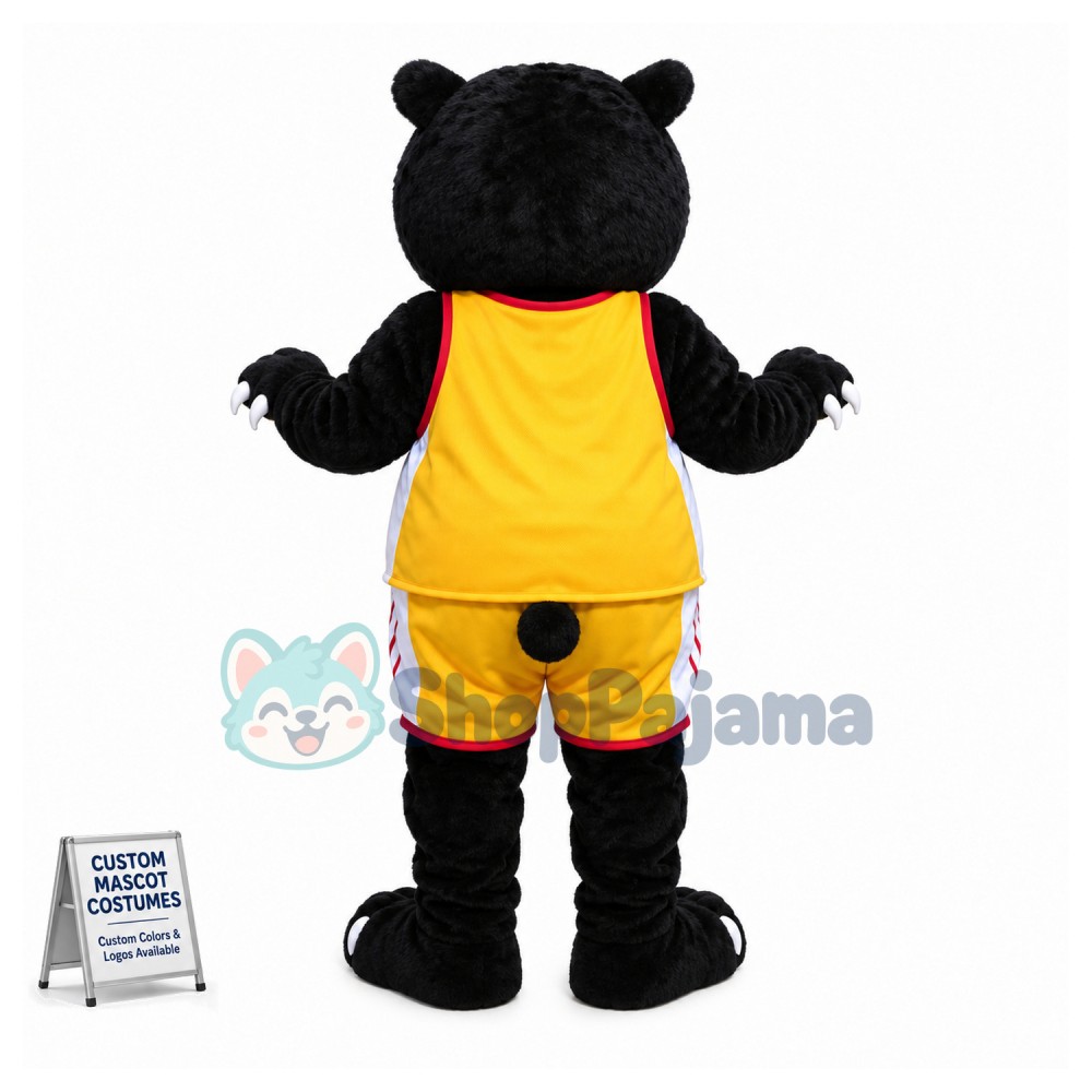 College Basketball Fierce Black Bear Mascot Costume 