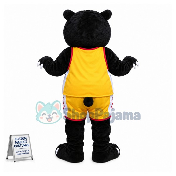 College Basketball Fierce Black Bear Mascot Costume 