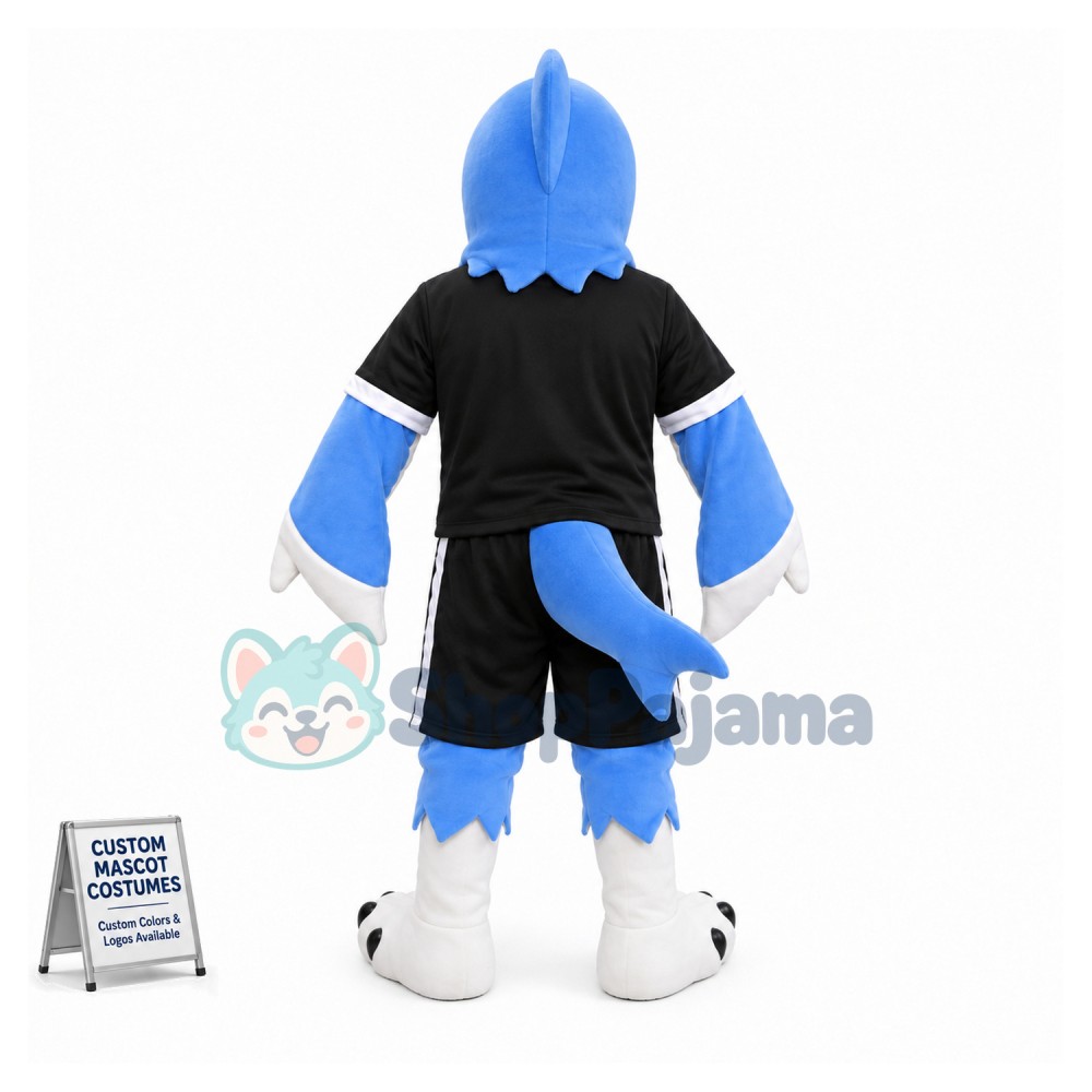 Blue Thunderbird High School Mascot Costume 