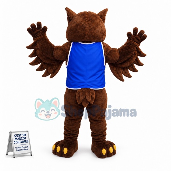 Brown Owl High School Mascot Costume 
