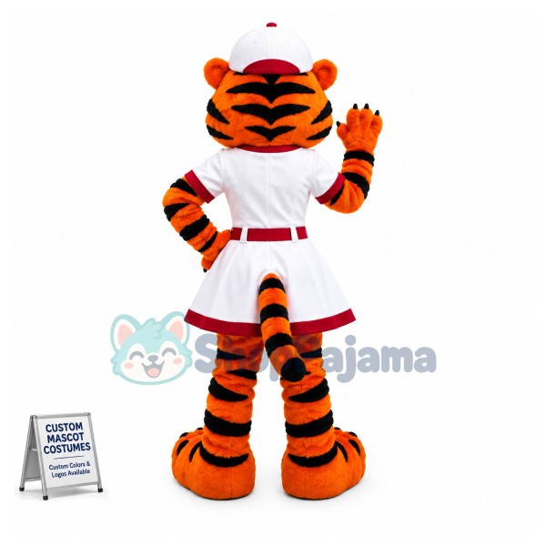Baseball Mom Tiger Mascot Costume 