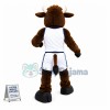 University Power Brown Bison Mascot Costume 