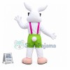 Adorable White Rabbit Mascot Adult Costume 