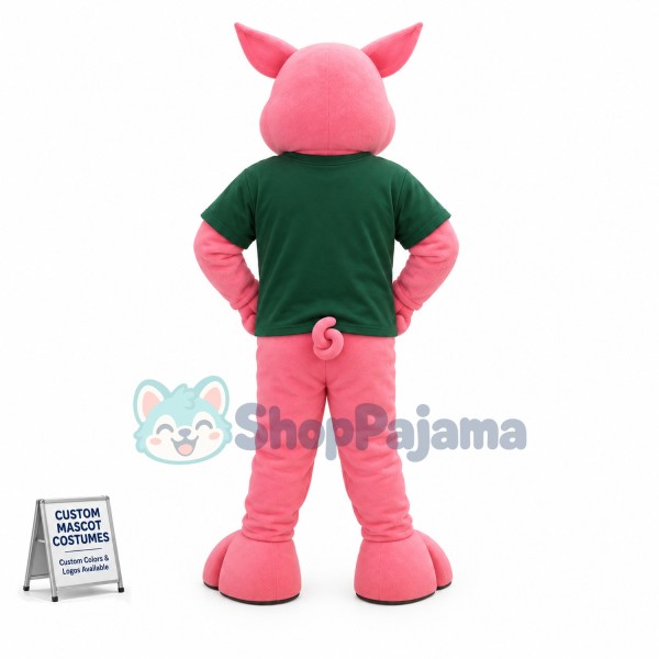 Adorable Pink Pig Mascot Adult Costume 